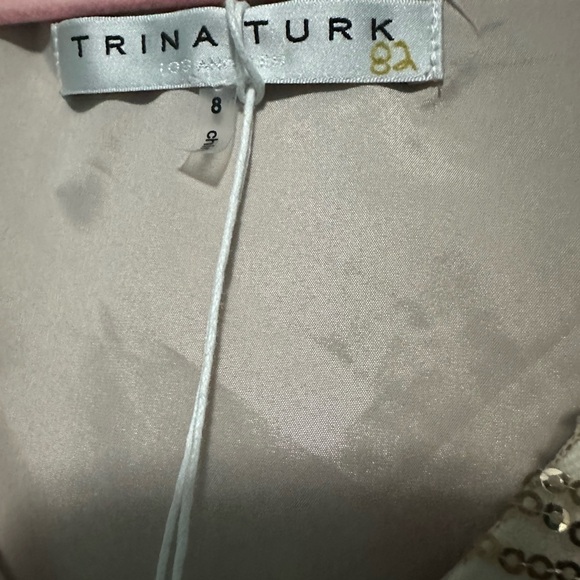 Trina Trurk Gold Sequin Sleeveless Dress - Picture 8 of 9